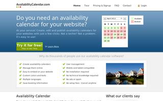 Availability Calendar